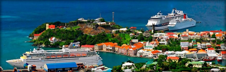 Grenada By Bike: Cruise Ships