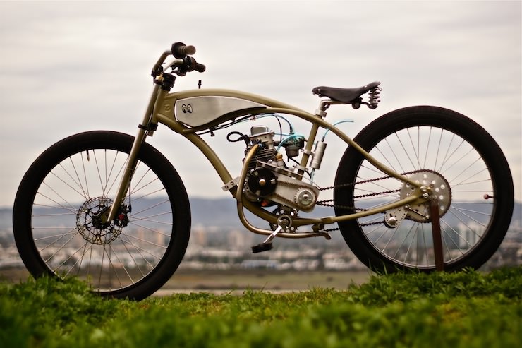 bike with motor on it