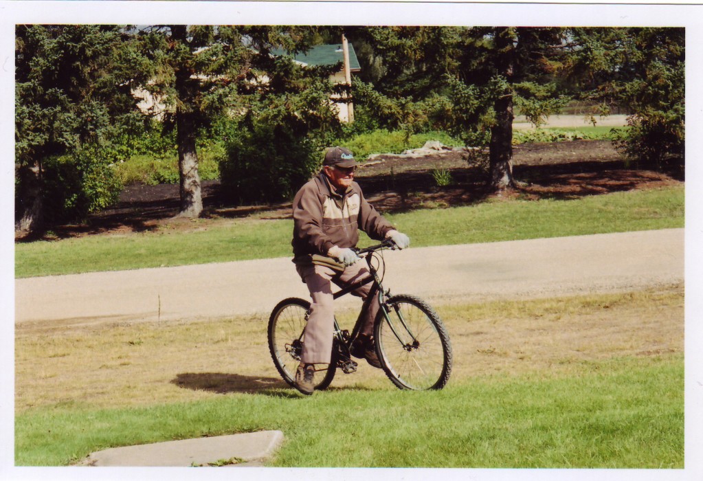 Grandpa Loving the Bike