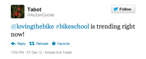 #bikeschool trending on Twitter