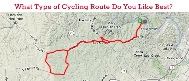 Types of Cycling Route Map