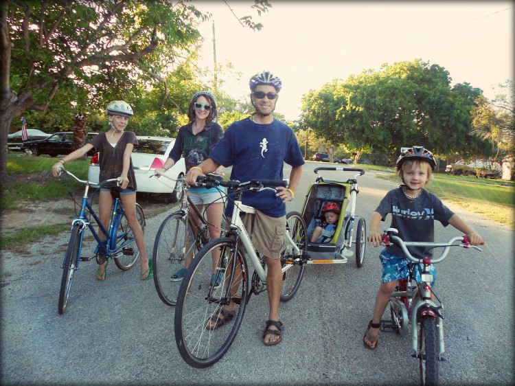 family bike ride