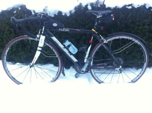 This bike won't see the snow again for awhile!