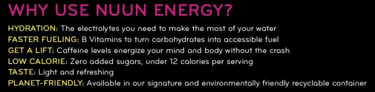 Benefits of Nuun Energy