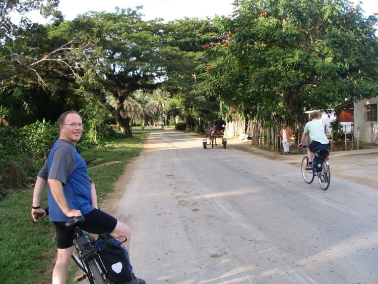Cycling in Cuba Road